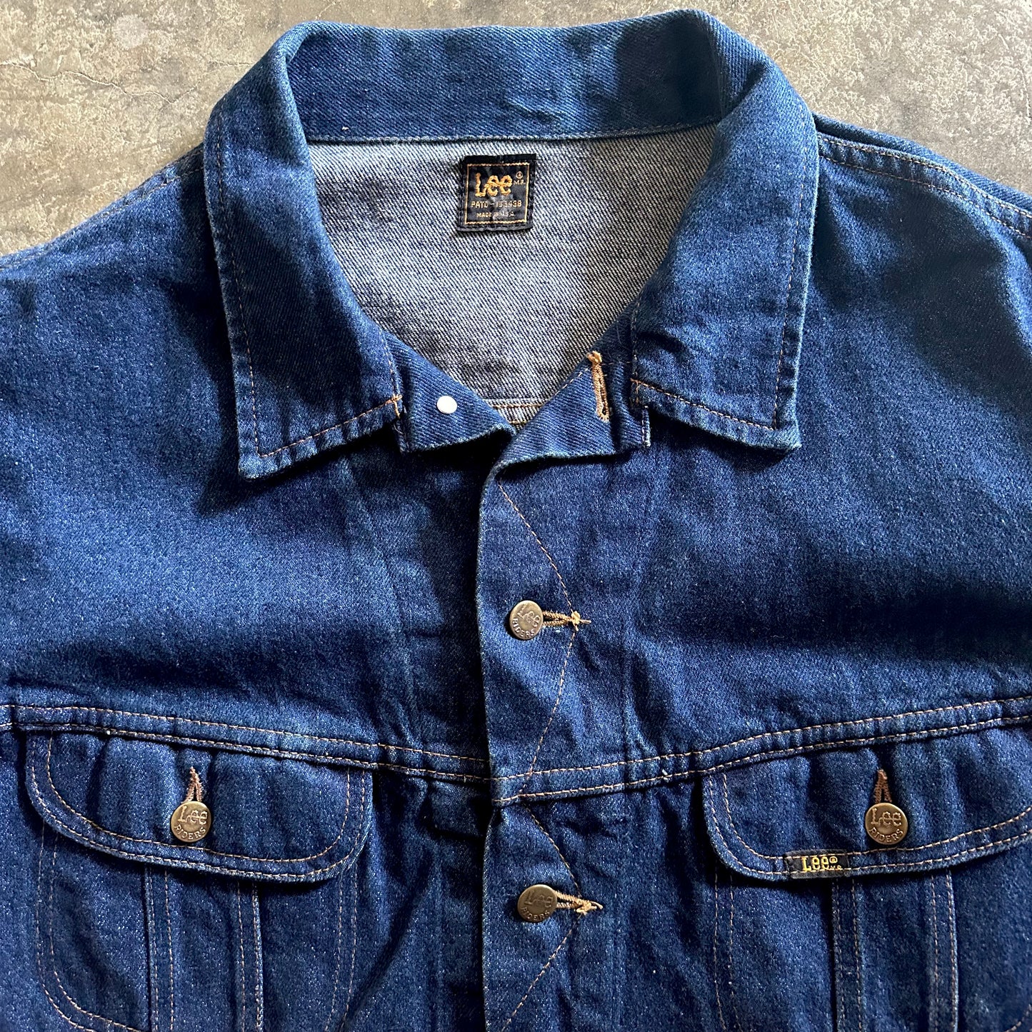 Vintage Lee Riders M.R. Dark Blue Denim Trucker Jacket