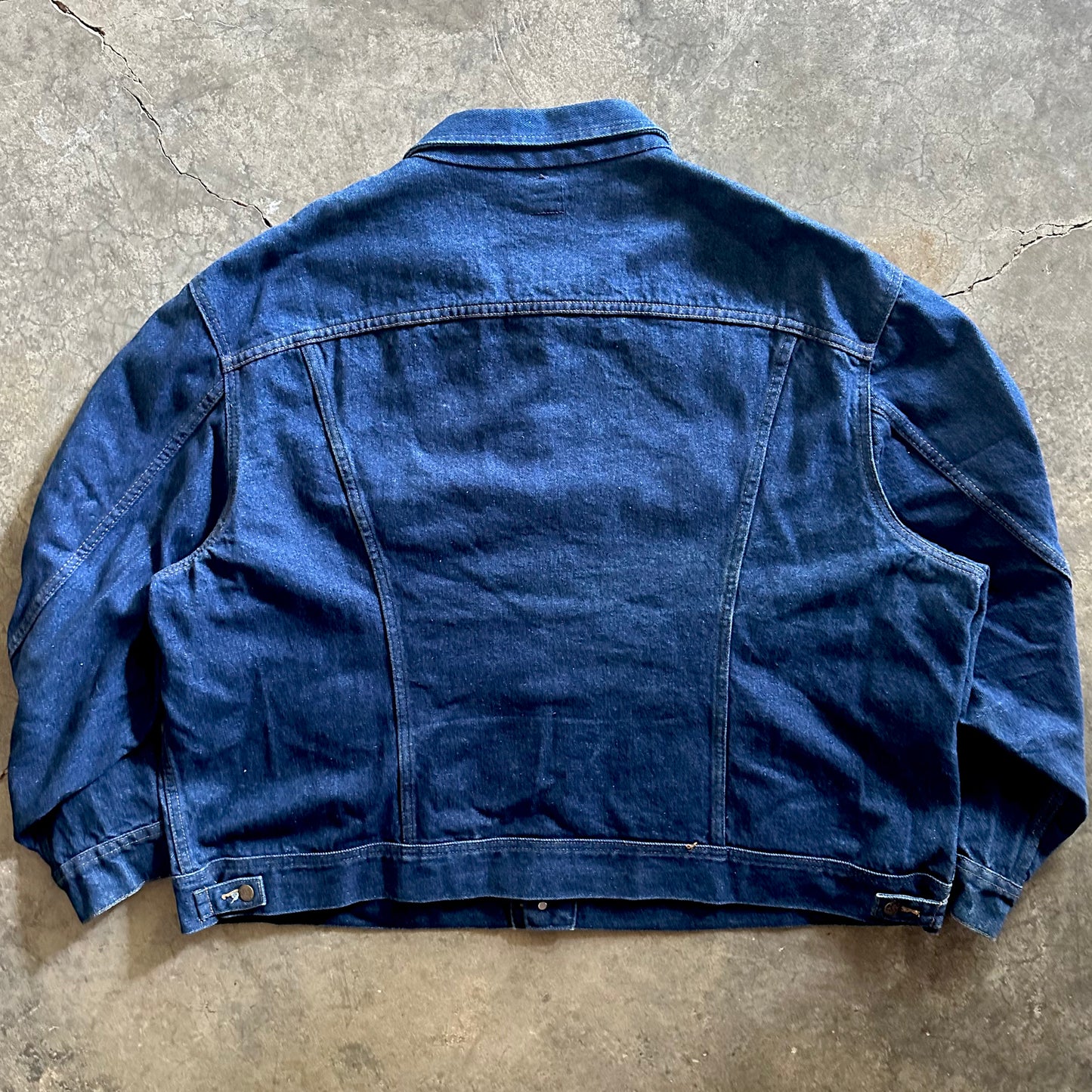 Vintage Lee Riders M.R. Dark Blue Denim Trucker Jacket
