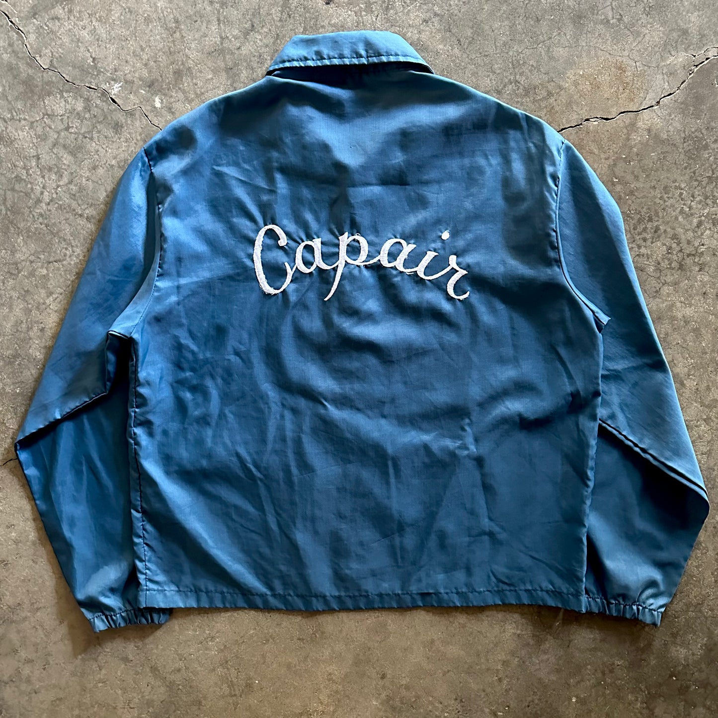 1970s Embroidered Beechcraft Racing Windbreaker