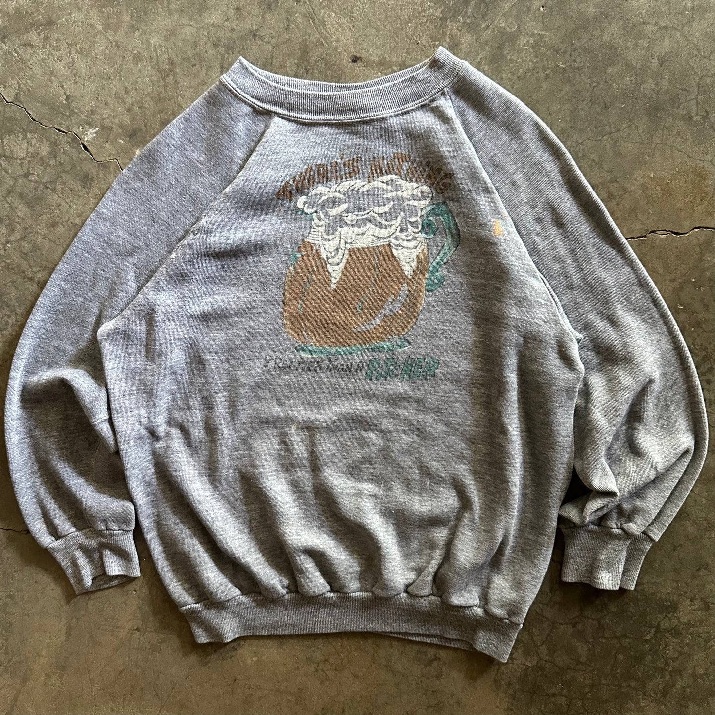 1970s There's Nothing Prettier Than A Pitcher Sweatshirt