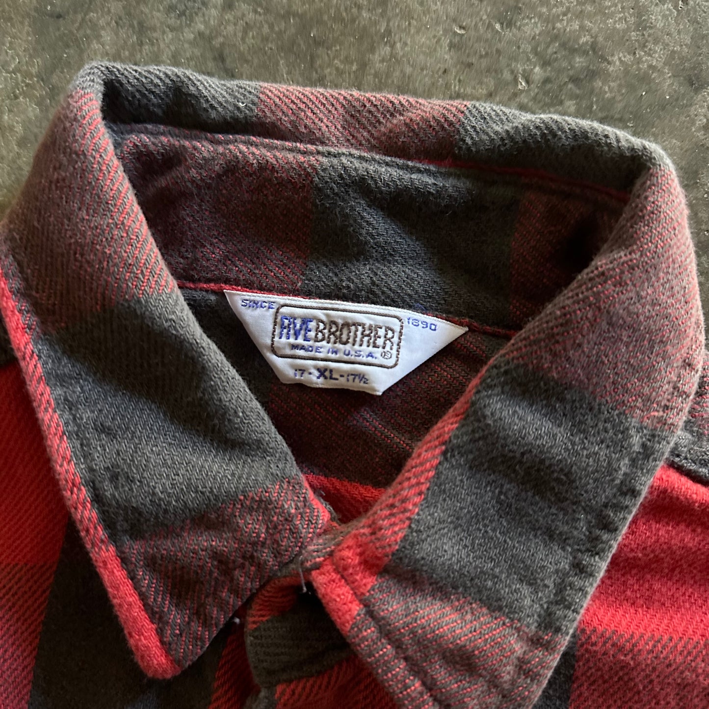 1970s Five Brothers Cotton Flannel