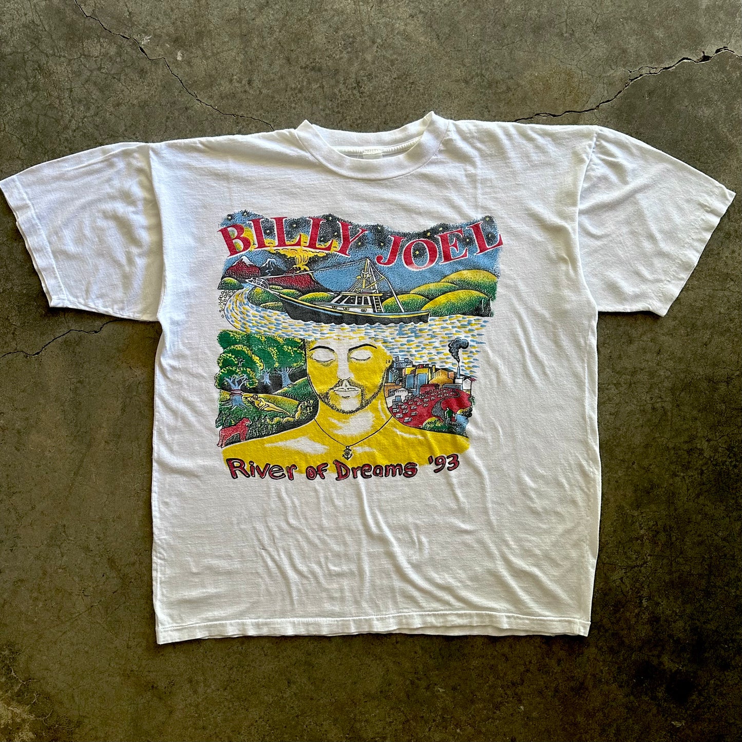 1993 Billy Joel River Of Dreams Tee