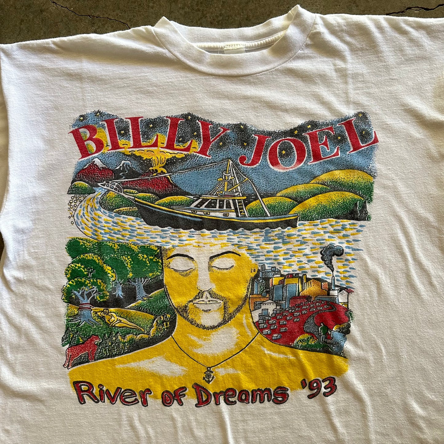 1993 Billy Joel River Of Dreams Tee