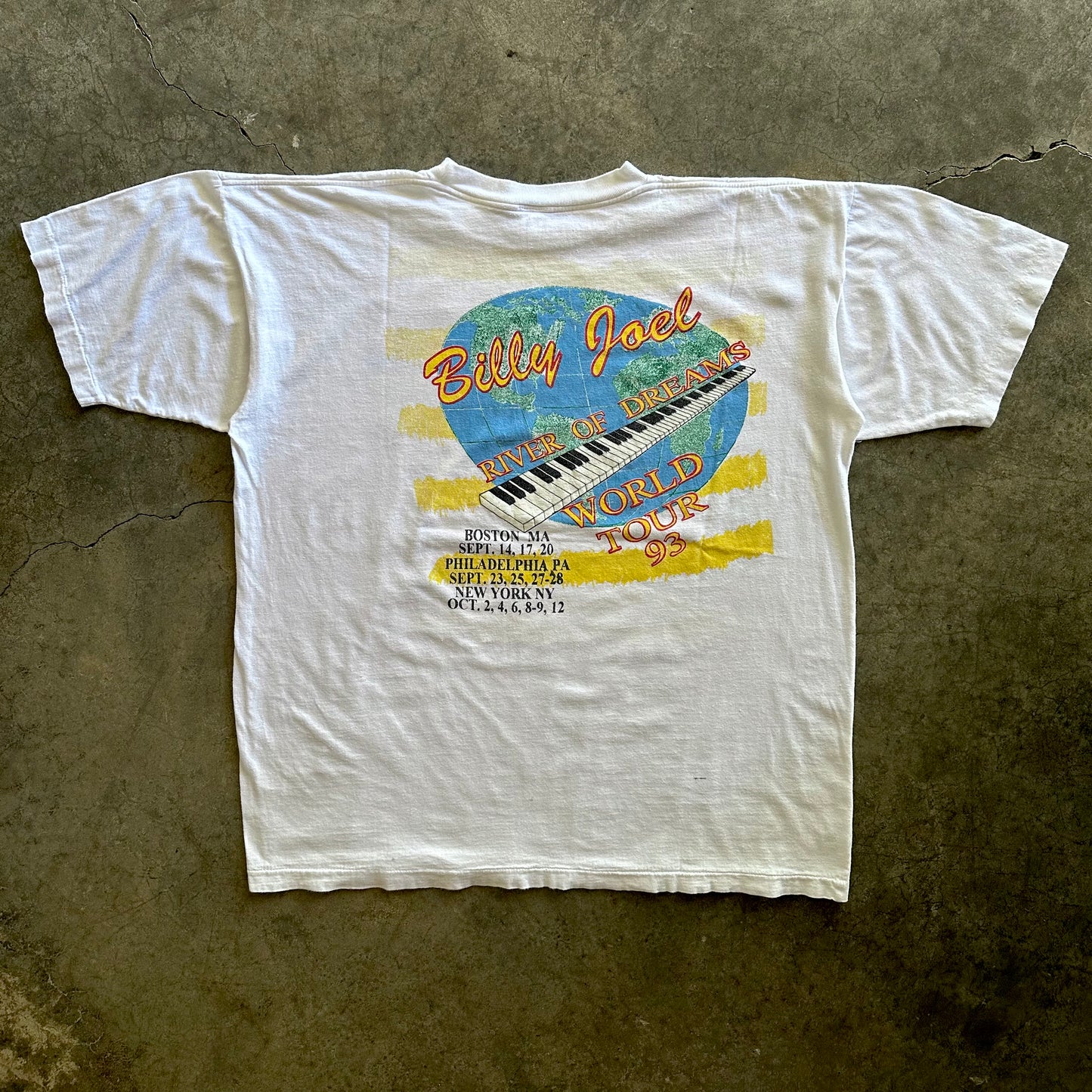 1993 Billy Joel River Of Dreams Tee