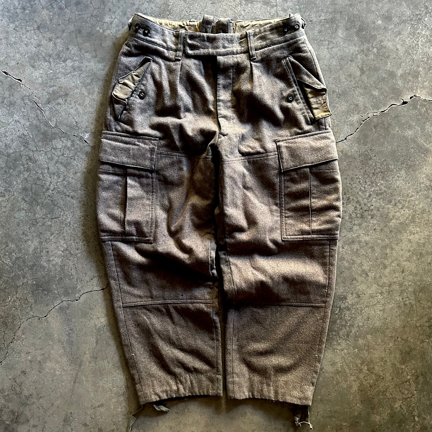 1960s Schilling O.H.G Wool Cargo Pants