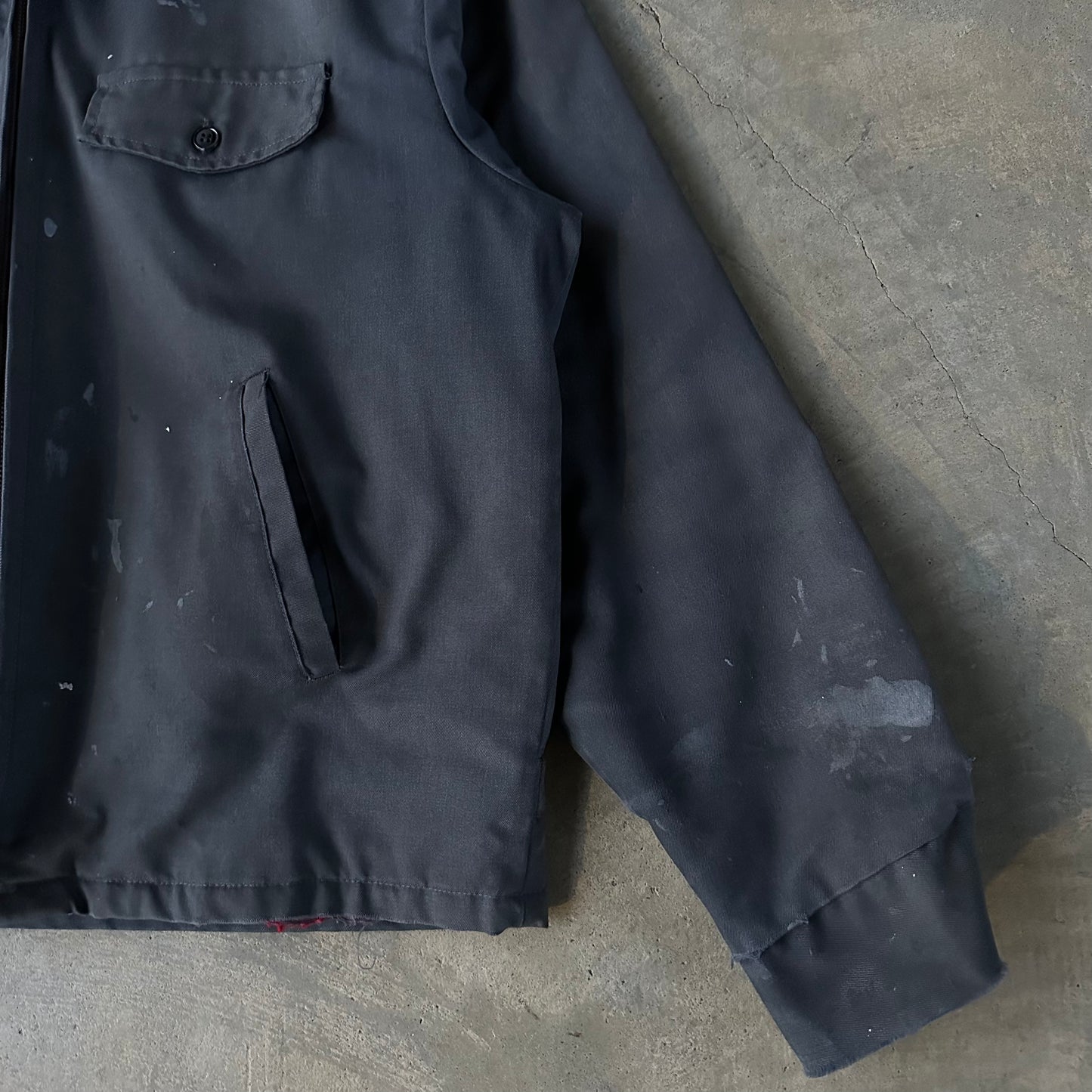 60s Grey Painted Work Jacket