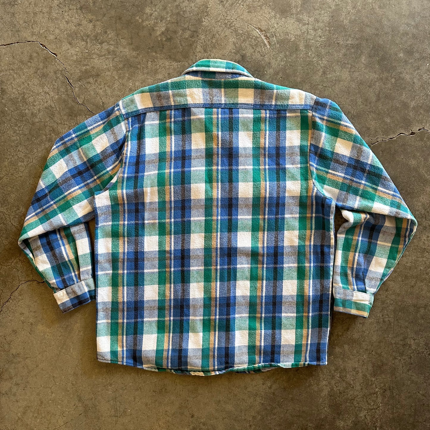 Vintage Five Brothers Blue All Cotton Flannel