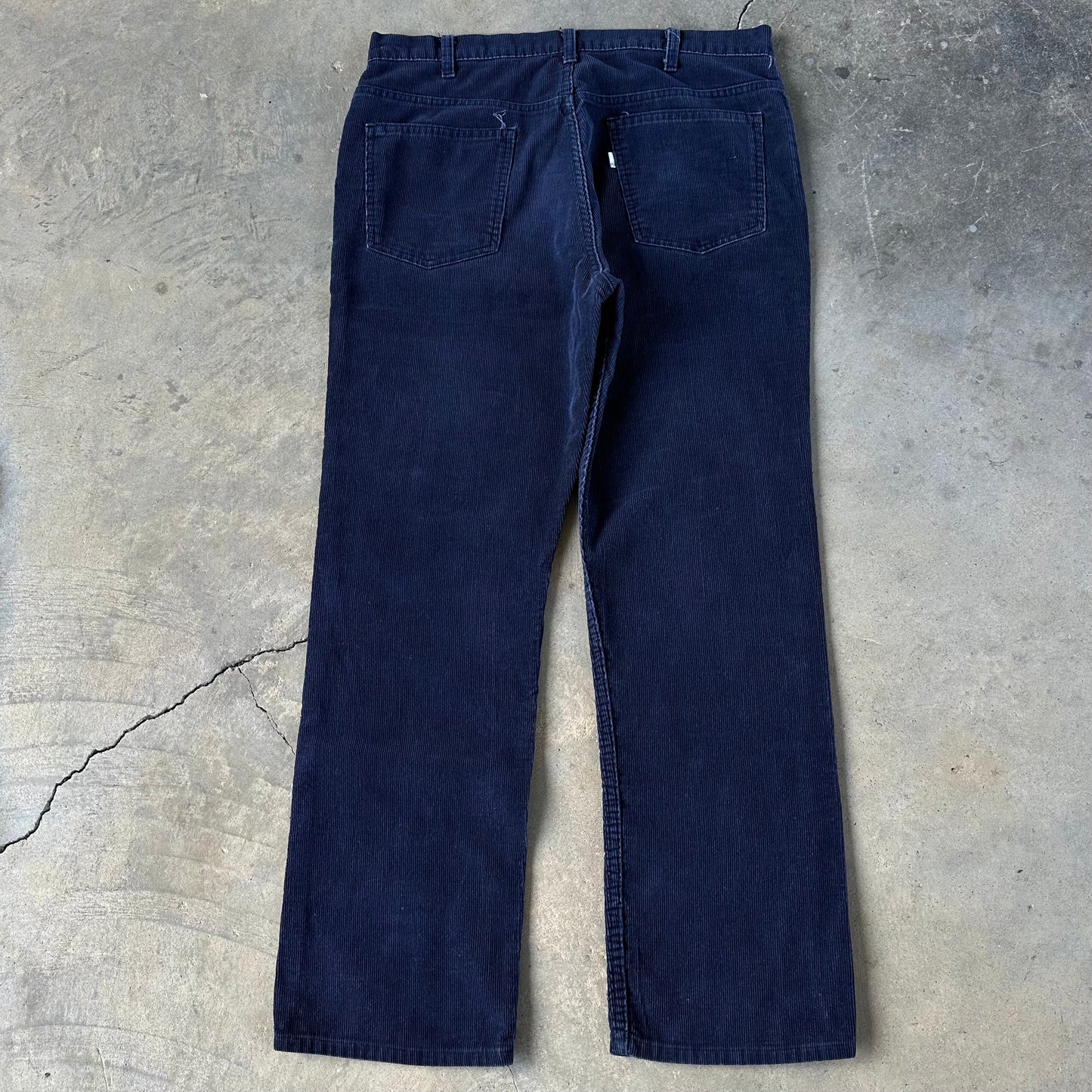 80s Navy Blue Corduroy Levis 519s