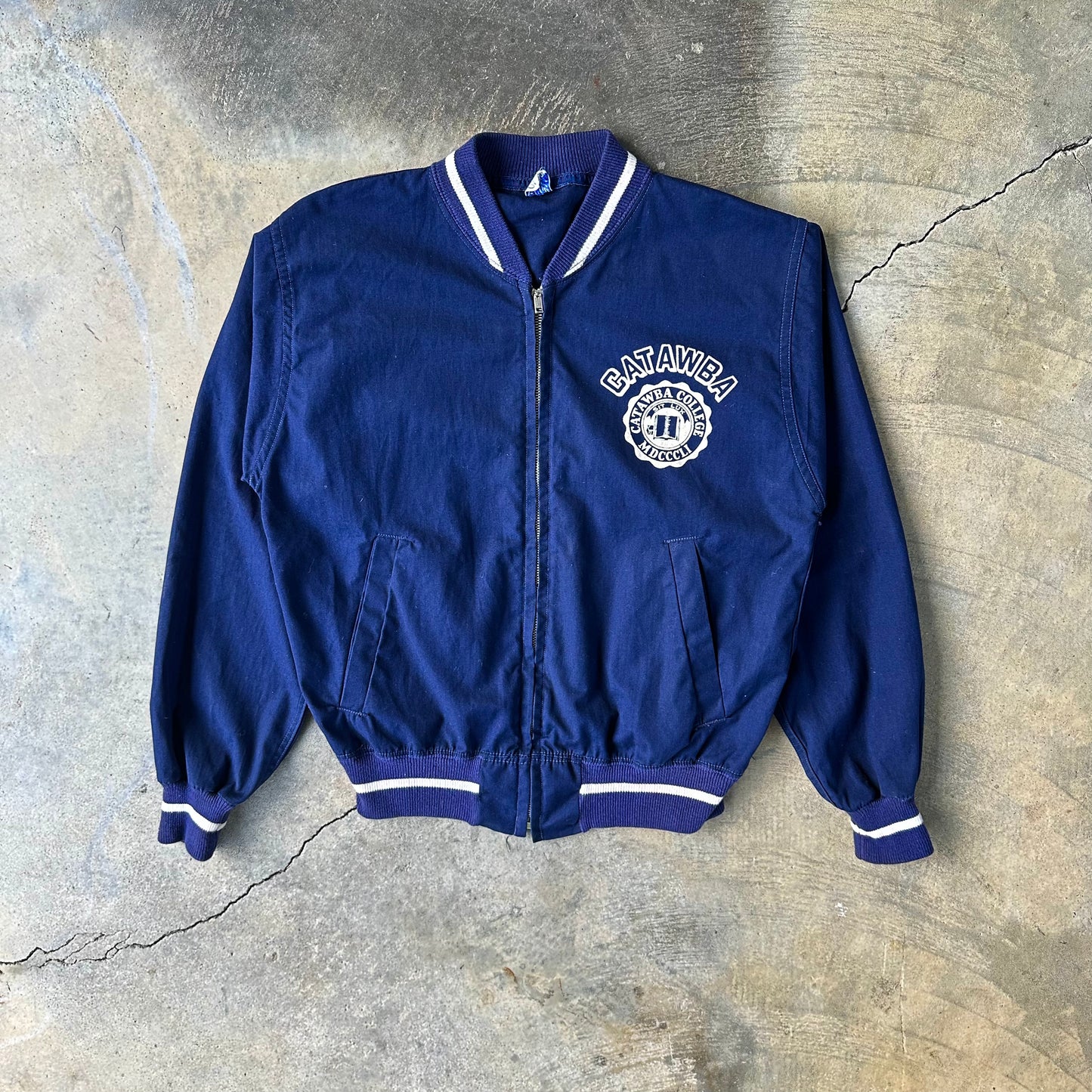 1950s Cru-Cut Knitwear Catawba College Jacket