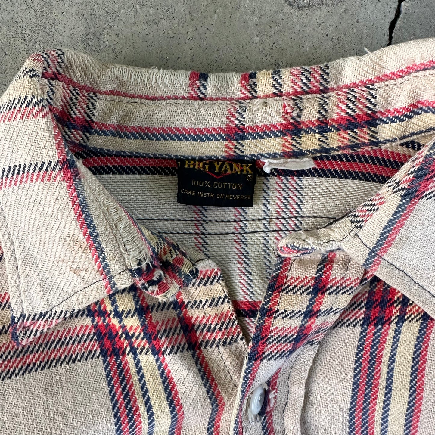 Vintage 1970s Big Yank Cotton Flannel Shirt