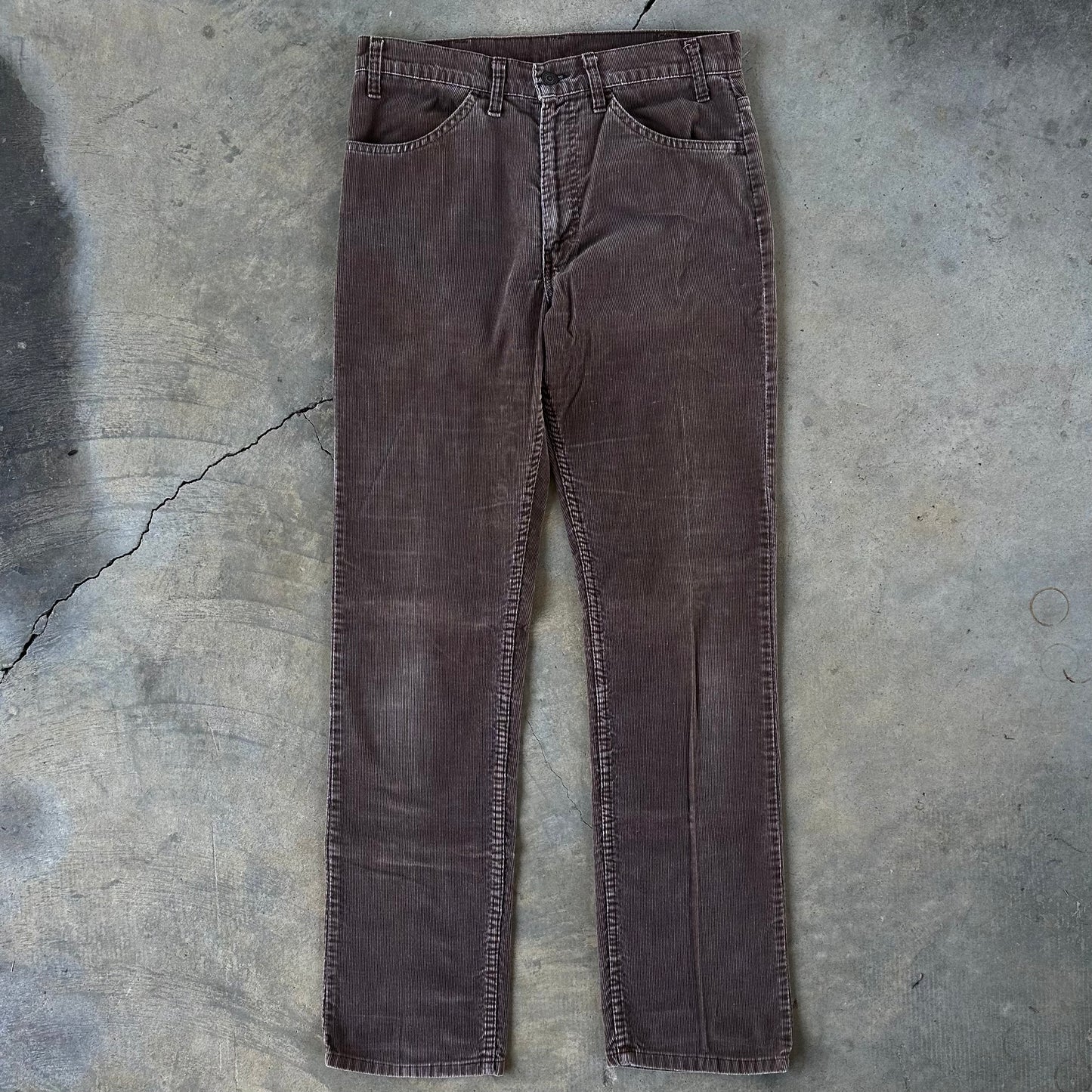 70s Brown Levis 519 Corduroy Pants