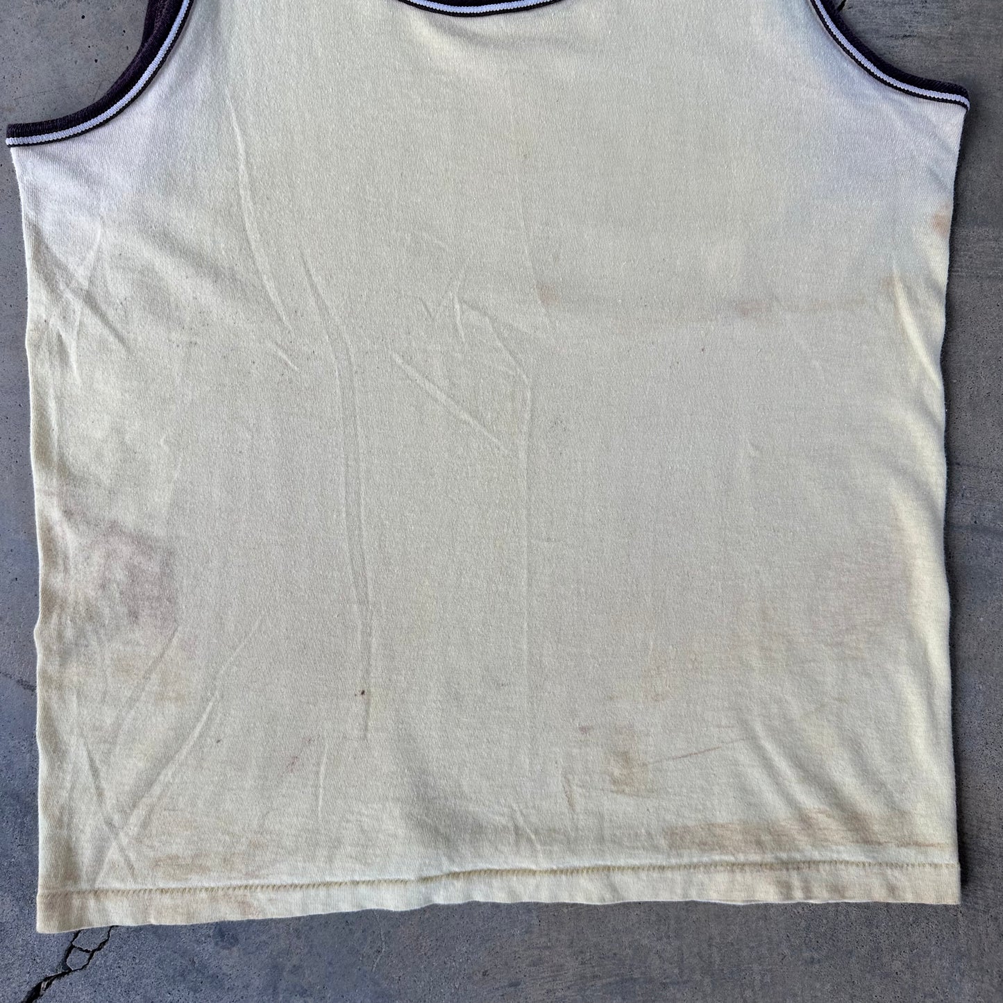 1970s Yellow and Brown Tank