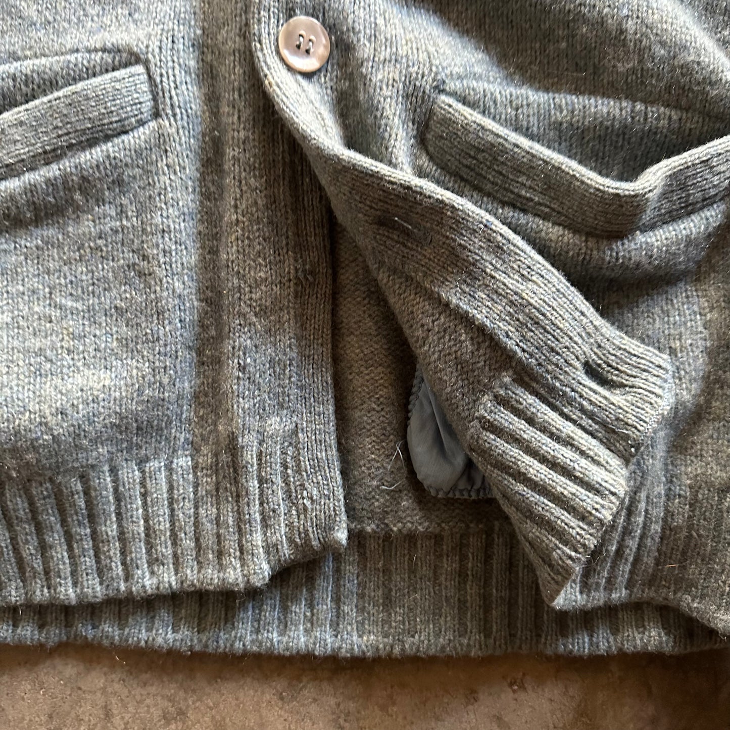 1960s Campus Shetland Wool Cardigan