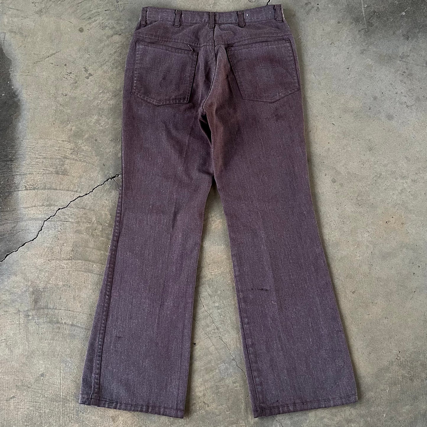 70s Brown Flared Pants