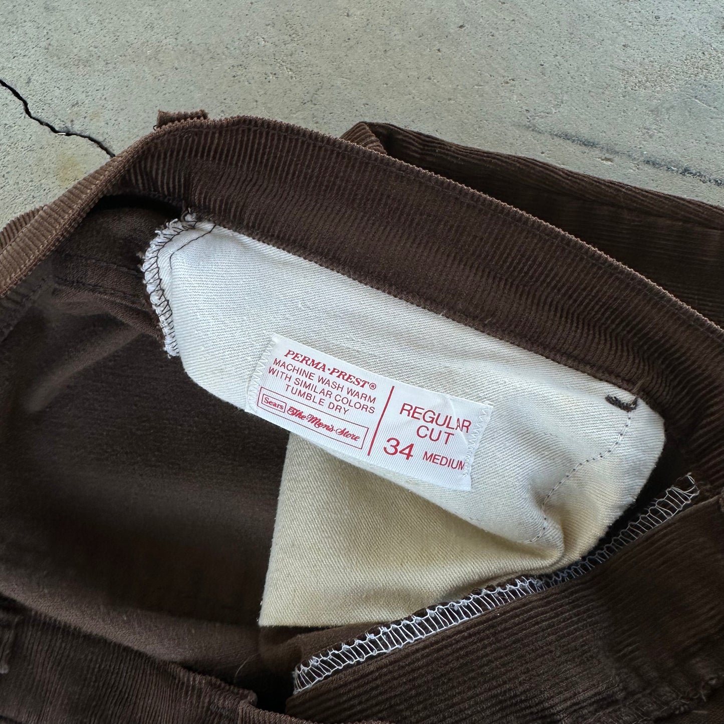70s Brown Corduroy Pants