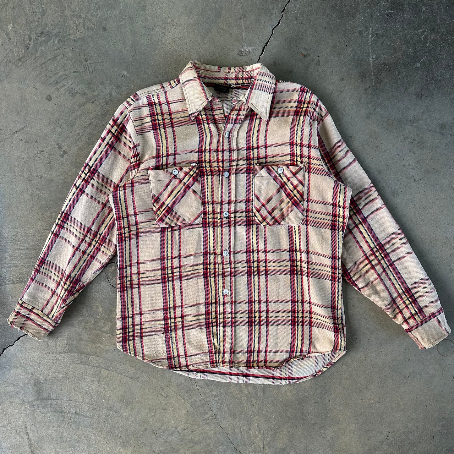 Vintage 1970s Big Yank Cotton Flannel Shirt