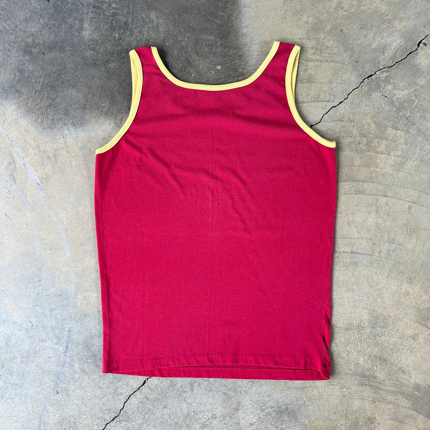 1970s Red and Yellow JCPenney Tank Top