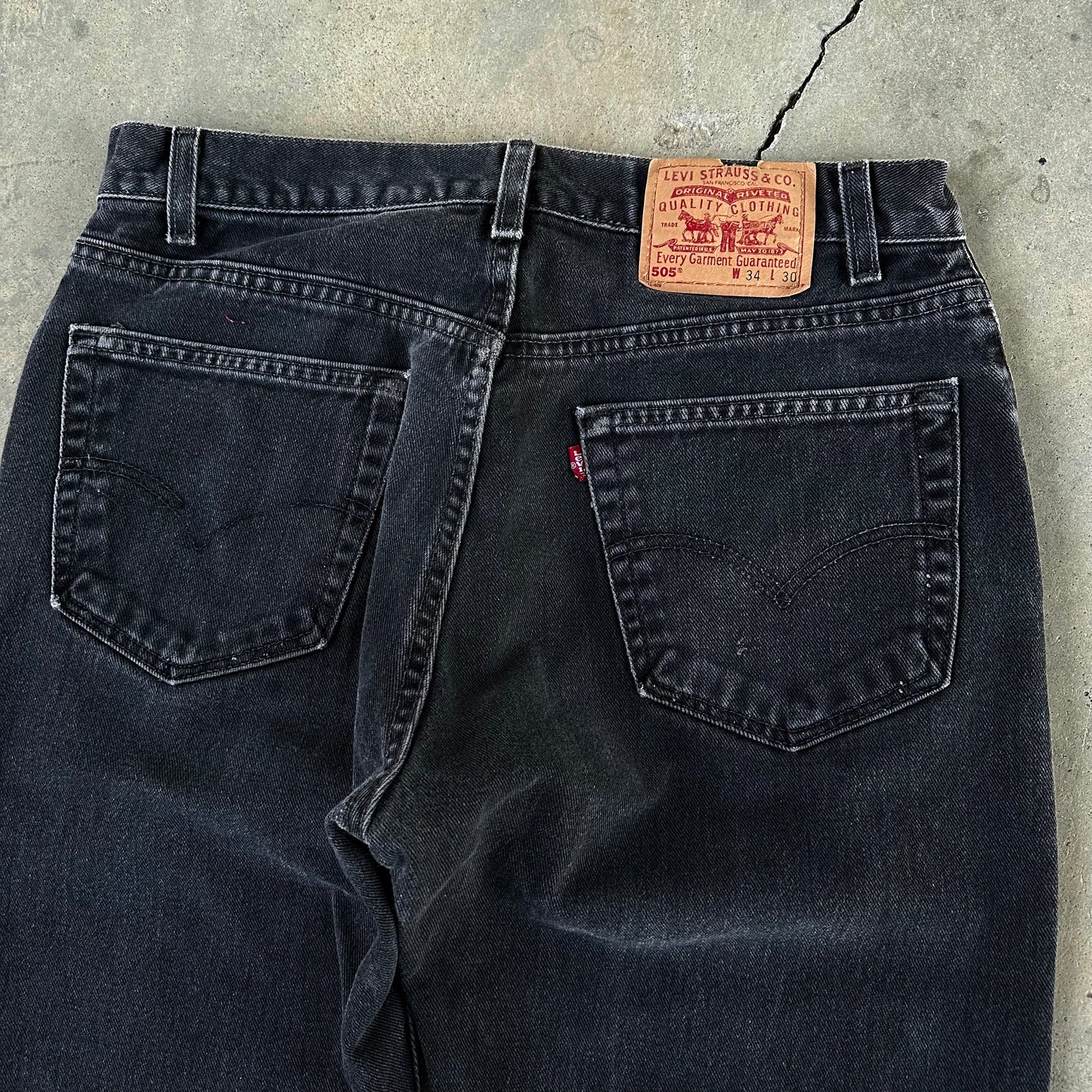 90s Black Levis 505s