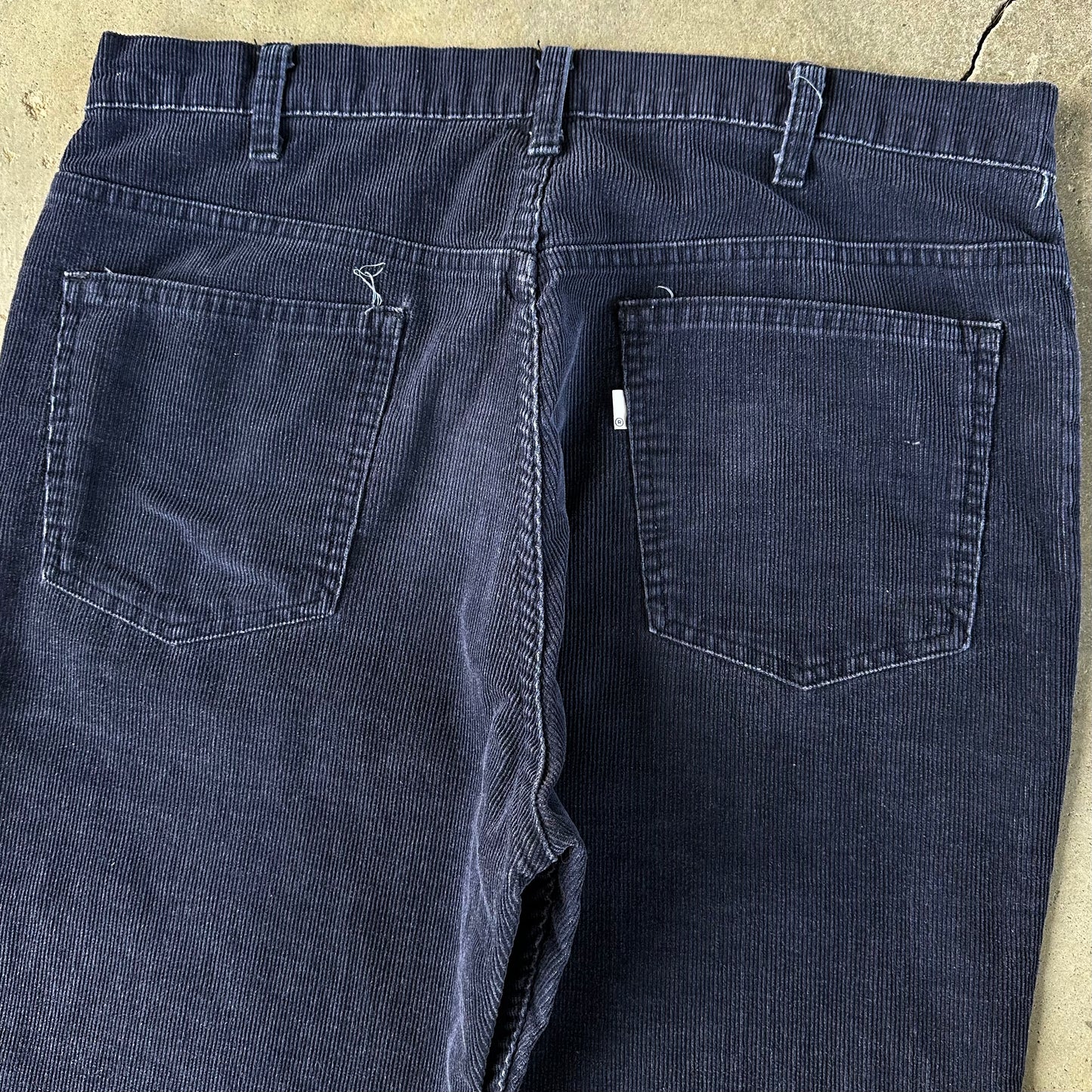 80s Navy Blue Corduroy Levis 519s