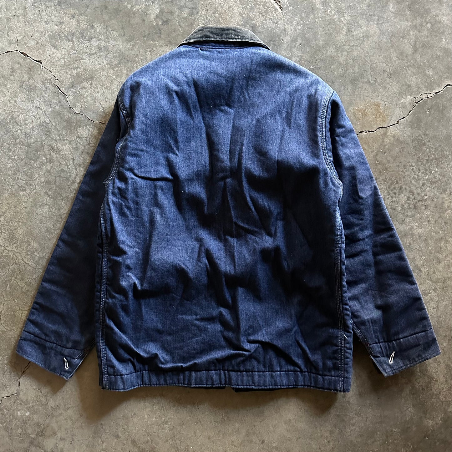 1970s JCPenney Big Mac Denim Blanket Lined Chore Coat