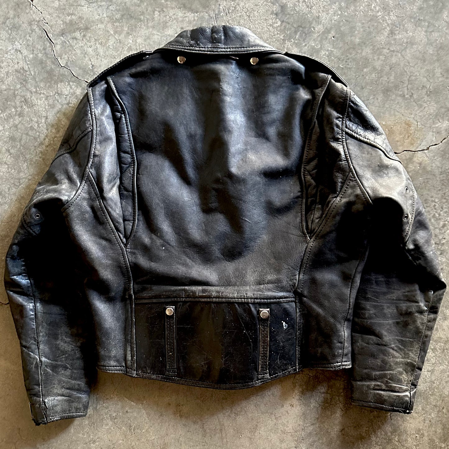 1970s Harley Davidson Leather Biker Jacket