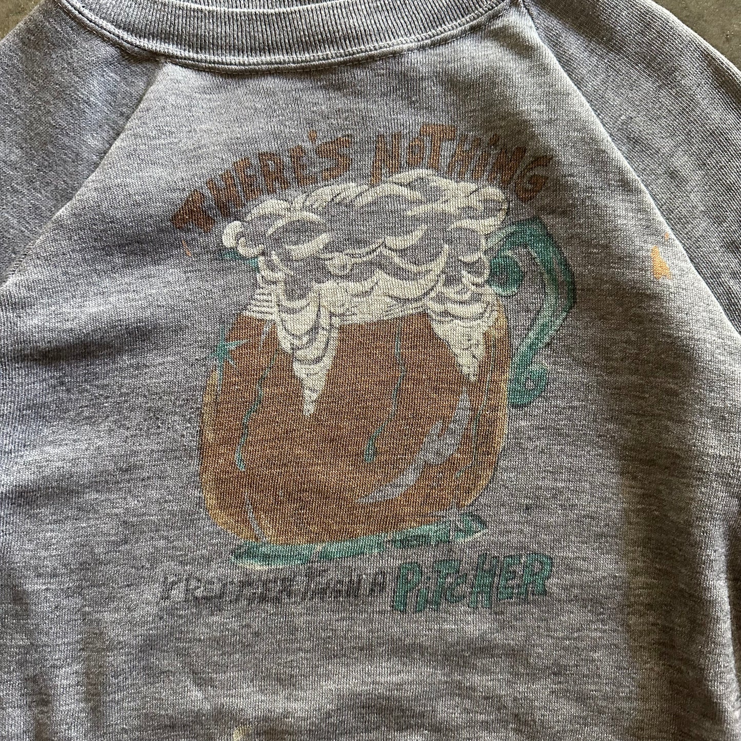 1970s There's Nothing Prettier Than A Pitcher Sweatshirt