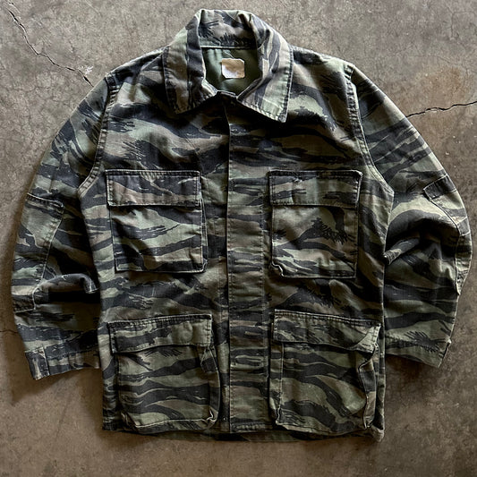 1980s Military Tiger Stripe Camo Shirt