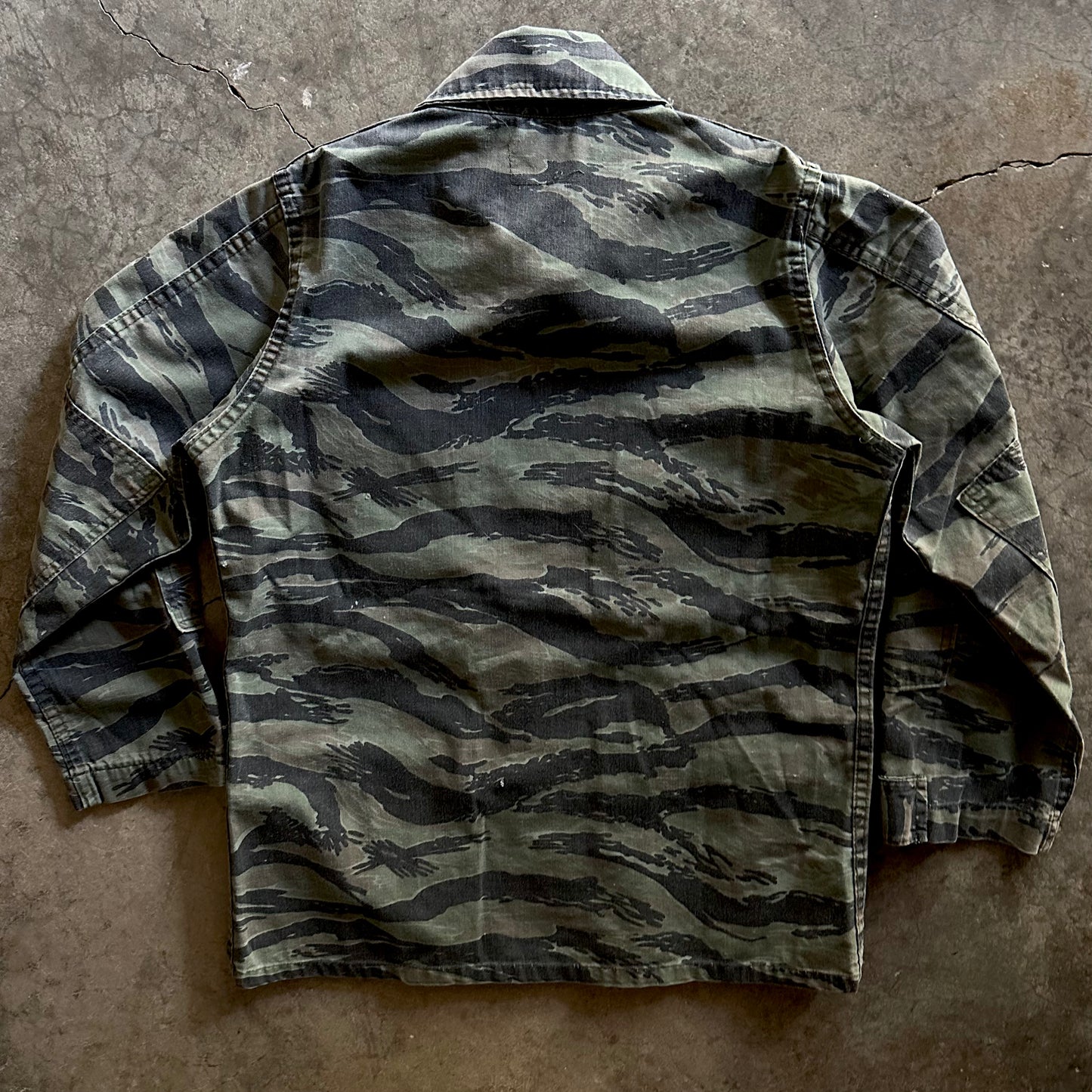 1980s Military Tiger Stripe Camo Shirt