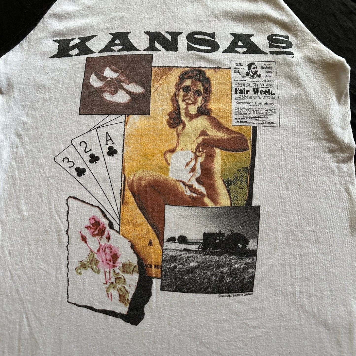 1980s Kansas Raglan Band Tee