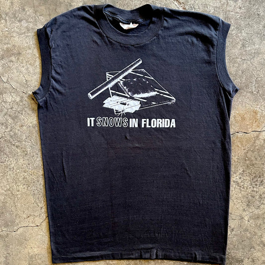1980s It Snows In Florida Tank Top