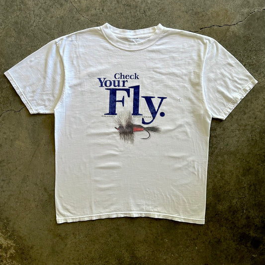 1990s Columbia Check Your Fly Tee