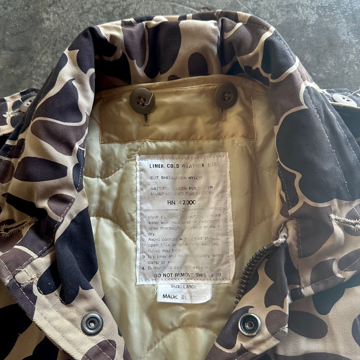 1980s Duck Camo M65 Field Jacket