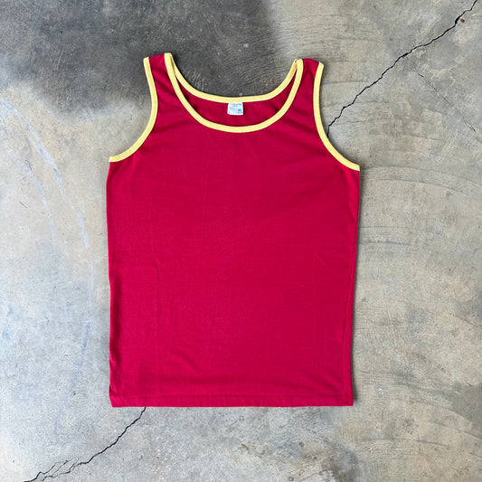 1970s Red and Yellow JCPenney Tank Top
