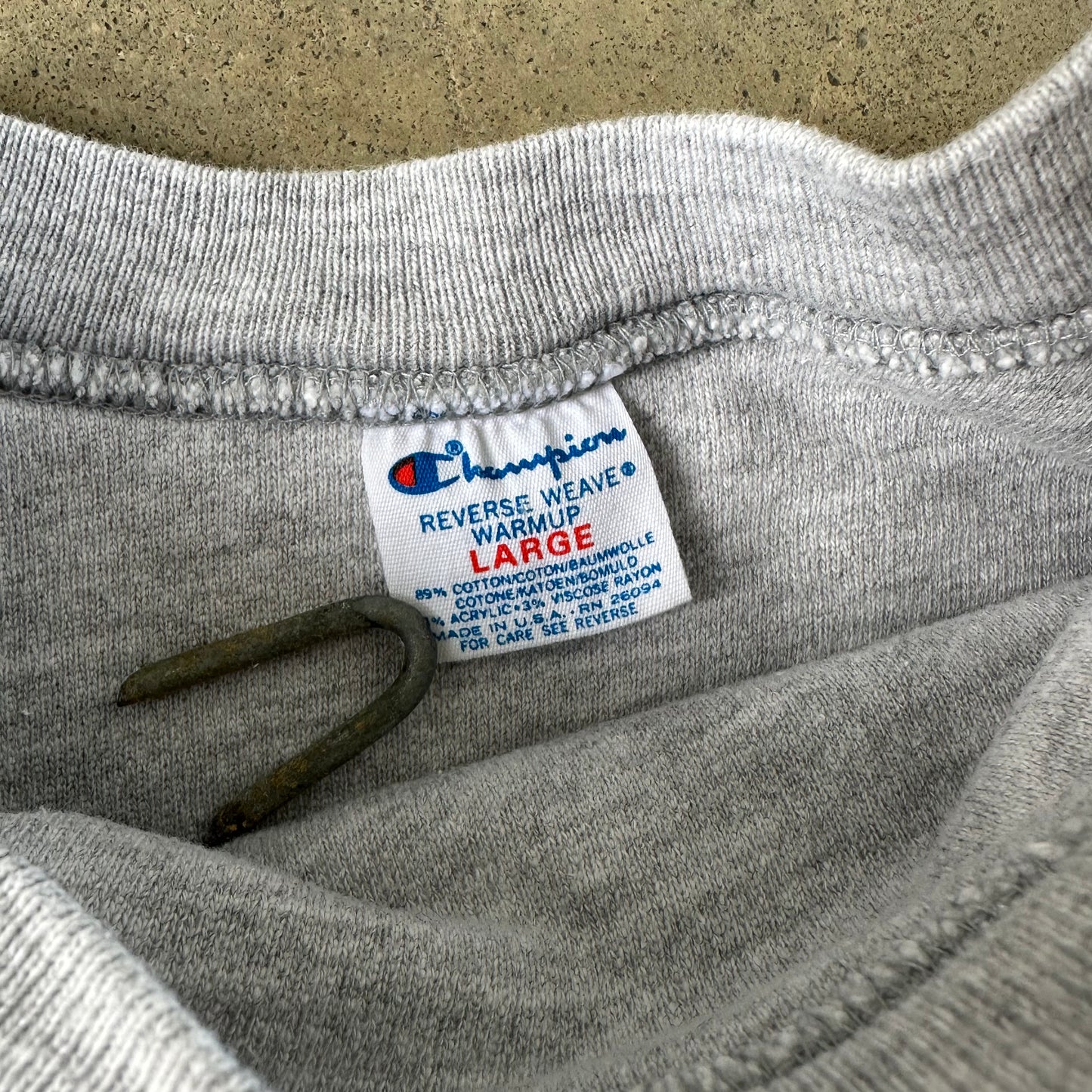 1980s Gallaudet University Champion Reverse Weave Double Face Crewneck
