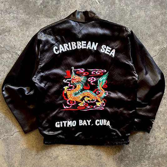 1960s Caribbean Sea Gitmo Bay Cuba Souvenir Jacket