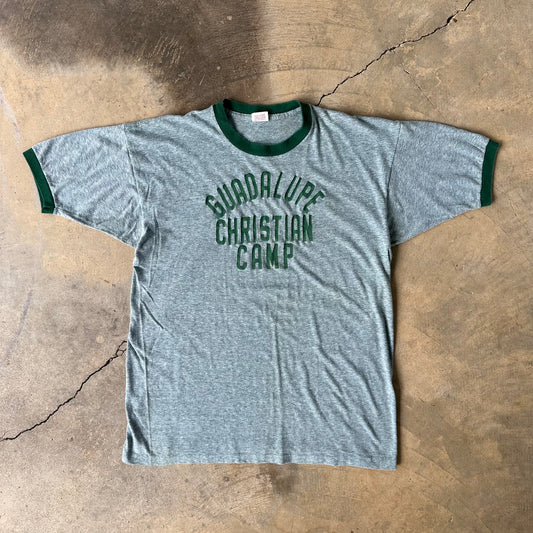 1970s Mayo Spruce Guadalupe Christian Camp Ringer Tee