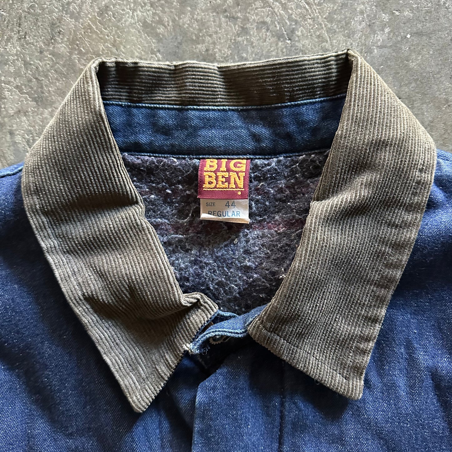 1980s Big Ben Blanket Lined Denim Chore Coat