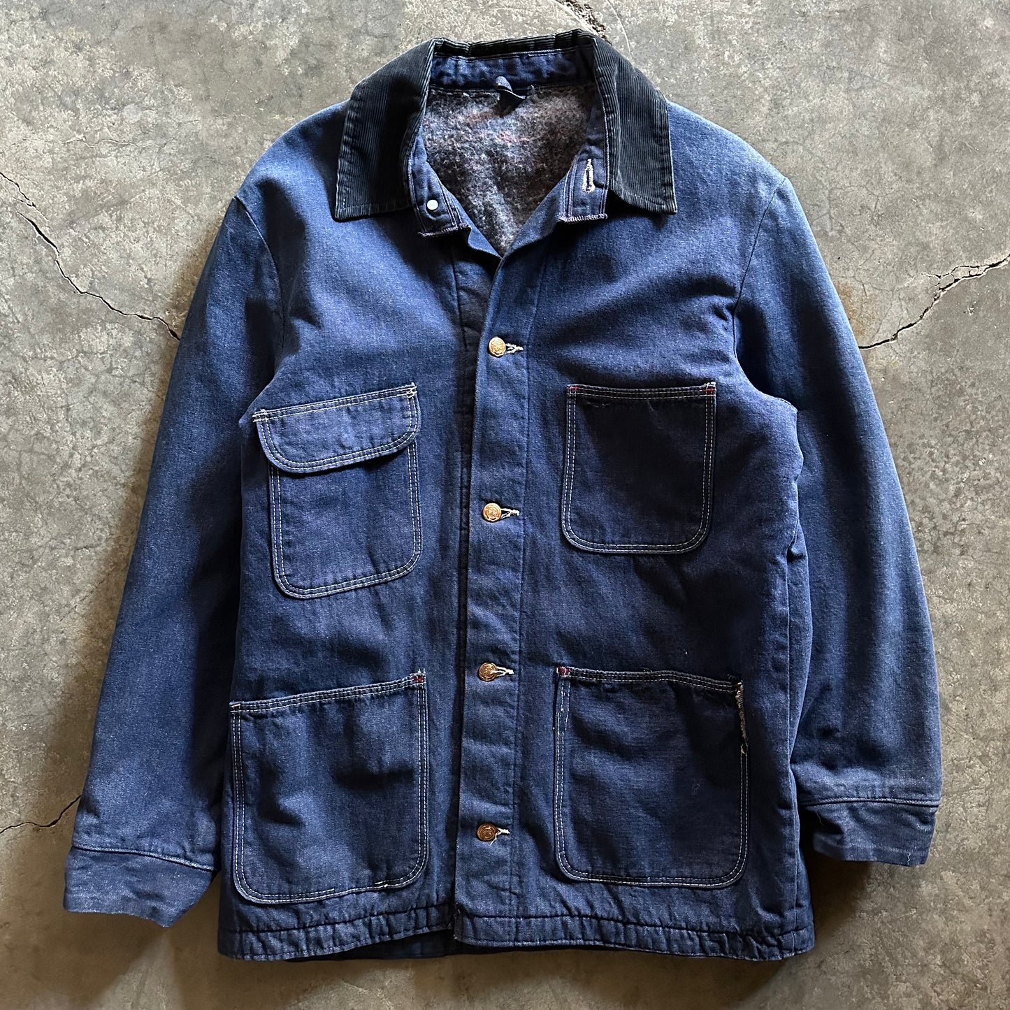 1970s Wrangler Blanket Lined Denim Chore Coat