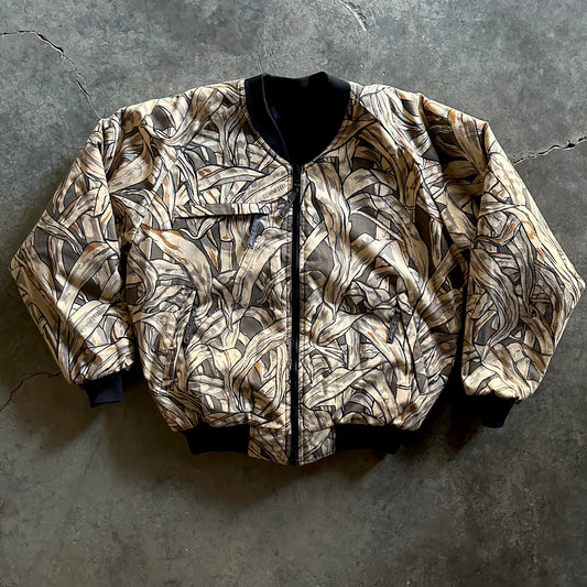 1990s Grass Camo Bomber Jacket